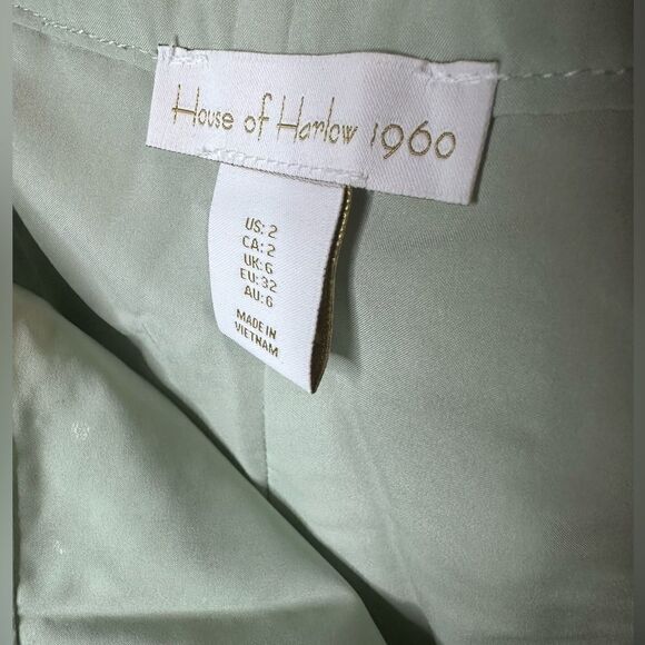 House of Harlow 1960 Sequin Side Zip Wide Leg Pants Sz 2 - Picture 4 of 8